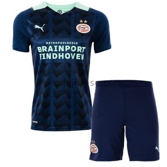 PSV Eindhoven Dresy Fotbal Dětský Venkovní 2021-2022 Krátký Rukáv