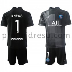 Paris Saint-Germain Dresy Fotbal Brankářské Keylor Navas 1 Dětský Venkovní 2021-2022 Krátký Rukáv