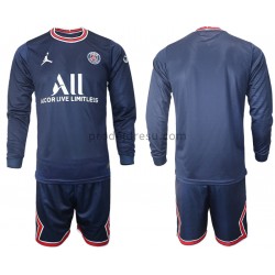 Paris Saint-Germain Dresy Fotbal Dětský Domácí 2021-2022 Dlouhý Rukáv