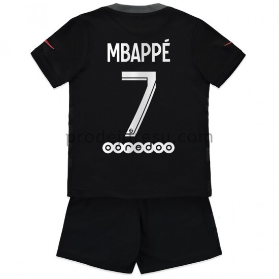 Paris Saint-Germain Dresy Fotbal Kylian Mbappé 7 Dětský Alternativní 2021-2022 Krátký Rukáv