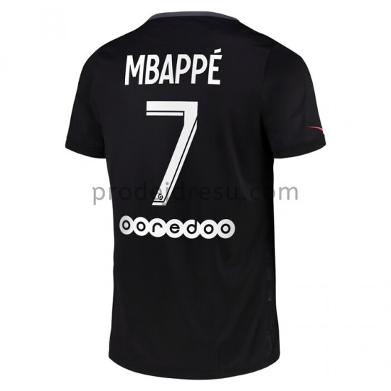 Paris Saint-Germain Dresy Fotbal Kylian Mbappé 7 Alternativní 2021-2022 Krátký Rukáv