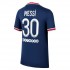 Paris Saint-Germain Dresy Fotbal Lionel Messi 30 Domácí 2021-2022 Krátký Rukáv