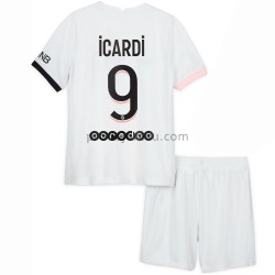 Paris Saint-Germain Dresy Fotbal Mauro Icardi 9 Dětský Venkovní 2021-2022 Krátký Rukáv