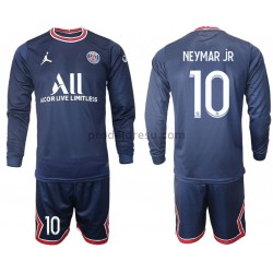 Paris Saint-Germain Dresy Fotbal Neymar JR 10 Dětský Domácí 2021-2022 Dlouhý Rukáv
