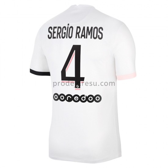 Paris Saint-Germain Dresy Fotbal Sergio Ramos 4 Venkovní 2021-2022 Krátký Rukáv
