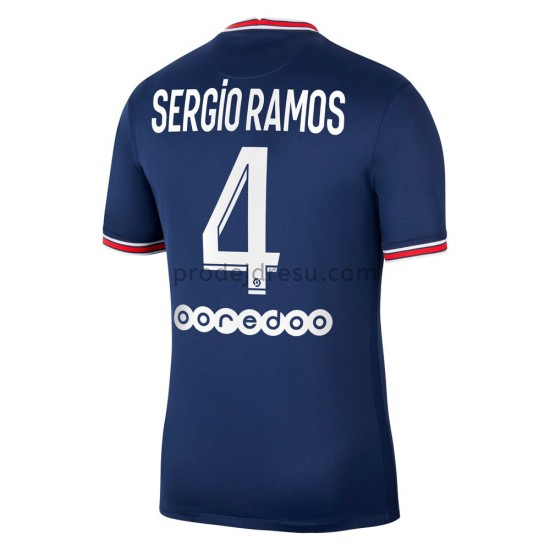 Paris Saint-Germain Dresy Fotbal Sergio Ramos 4 Domácí 2021-2022 Krátký Rukáv