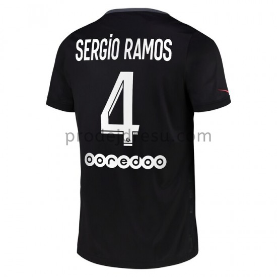 Paris Saint-Germain Dresy Fotbal Sergio Ramos 4 Alternativní 2021-2022 Krátký Rukáv