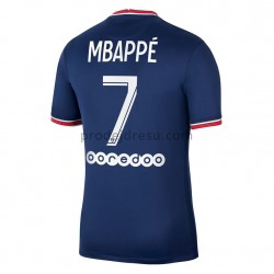 Paris Saint-Germain Dresy Fotbal Kylian Mbappé 7 Domácí 2021-2022 Krátký Rukáv