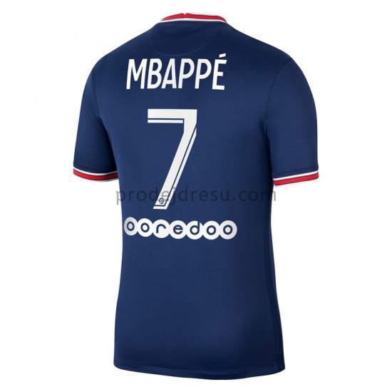 Paris Saint-Germain Dresy Fotbal Kylian Mbappé 7 Domácí 2021-2022 Krátký Rukáv