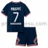 Paris Saint-Germain Dresy Fotbal Kylian Mbappé 7 Dětský Domácí 2021-2022 Krátký Rukáv