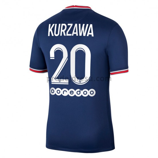 Paris Saint-Germain Dresy Fotbal Layvin Kurzawa 20 Domácí 2021-2022 Krátký Rukáv
