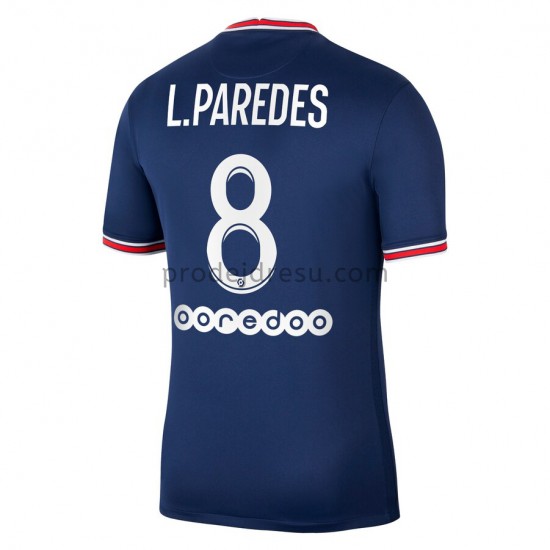 Paris Saint-Germain Dresy Fotbal Leandro Paredes 8 Domácí 2021-2022 Krátký Rukáv
