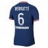 Paris Saint-Germain Dresy Fotbal Marco Verratti 6 Domácí 2021-2022 Krátký Rukáv