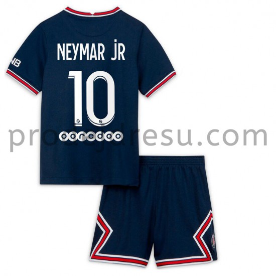 Paris Saint-Germain Dresy Fotbal Neymar Jr 10 Dětský Domácí 2021-2022 Krátký Rukáv