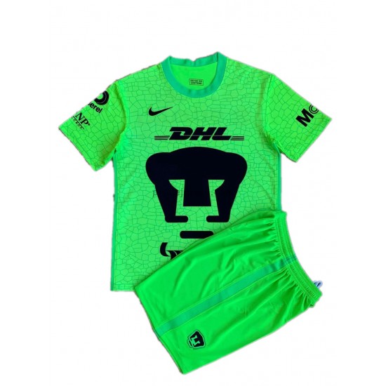 Pumas UNAM Dresy Fotbal Brankářské Dětský Alternativní 2021-2022 Krátký Rukáv