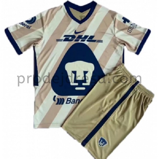 Pumas UNAM Dresy Fotbal Dětský Alternativní 2021-2022 Krátký Rukáv