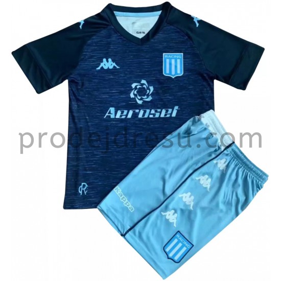 Racing Club Dresy Fotbal Dětský Venkovní 2021-2022 Krátký Rukáv