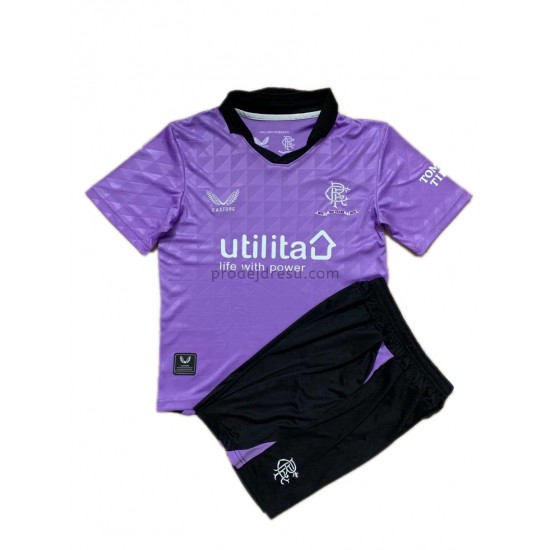 Rangers Dresy Fotbal Dětský Alternativní 2021-2022 Krátký Rukáv