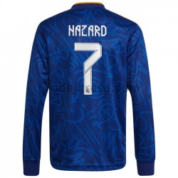 Real Madrid Dresy Fotbal Eden Hazard 7 Venkovní 2021-2022 Dlouhý Rukáv