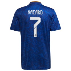 Real Madrid Dresy Fotbal Eden Hazard 7 Venkovní 2021-2022 Krátký Rukáv