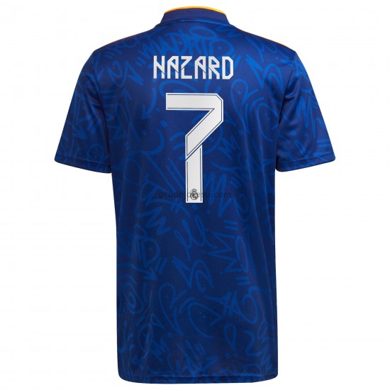 Real Madrid Dresy Fotbal Eden Hazard 7 Venkovní 2021-2022 Krátký Rukáv
