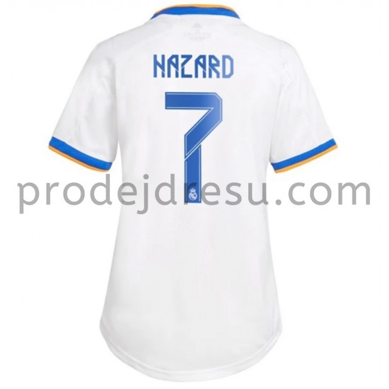 Real Madrid Dresy Fotbal Eden Hazard 7 Žena Domácí 2021-2022 Krátký Rukáv