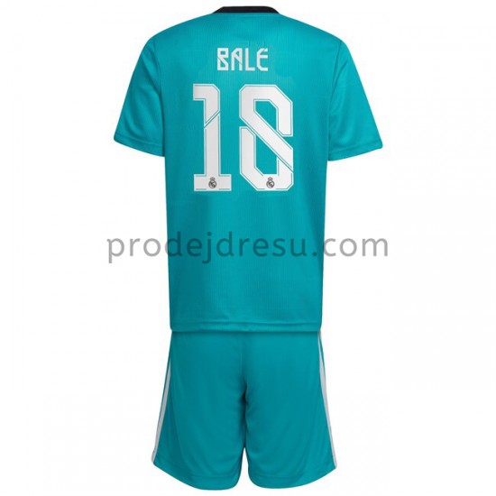 Real Madrid Dresy Fotbal Gareth Bale 18 Dětský Alternativní 2021-2022 Krátký Rukáv