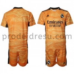Real Madrid Dresy Fotbal Brankářské Dětský Venkovní 2021-2022 Krátký Rukáv