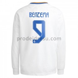 Real Madrid Dresy Fotbal Karim Benzema 9 Domácí 2021-2022 Dlouhý Rukáv