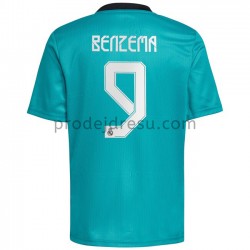 Real Madrid Dresy Fotbal Karim Benzema 9 Alternativní 2021-2022 Krátký Rukáv