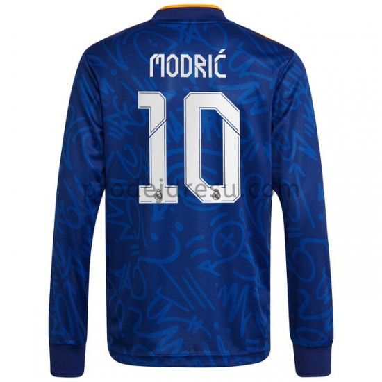 Real Madrid Dresy Fotbal Luka Modrić 10 Venkovní 2021-2022 Dlouhý Rukáv
