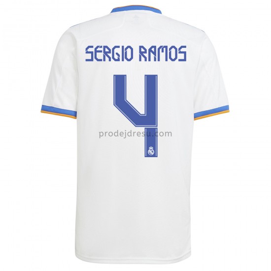 Real Madrid Dresy Fotbal Sergio Ramos 4 Domácí 2021-2022 Krátký Rukáv