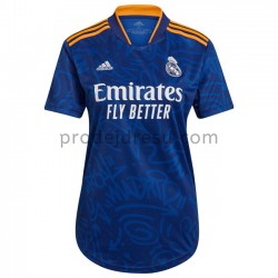 Real Madrid Dresy Fotbal Žena Venkovní 2021-2022 Krátký Rukáv