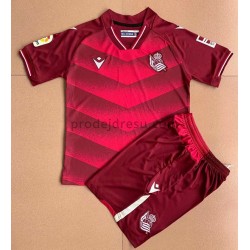 Real Sociedad Dresy Fotbal Dětský Venkovní 2021-2022 Krátký Rukáv