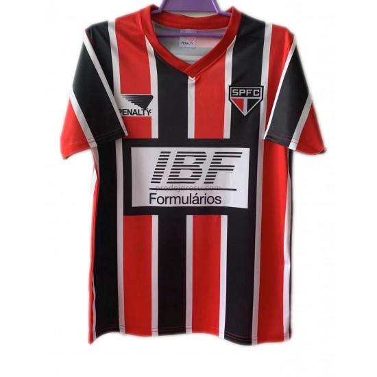 São Paulo Dresy Fotbal Retro Venkovní 1991 Krátký Rukáv