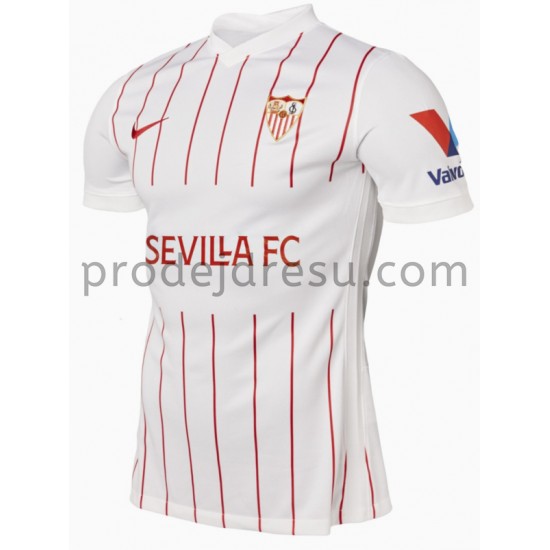 Sevilla FC Dresy Fotbal Domácí 2021-2022 Krátký Rukáv