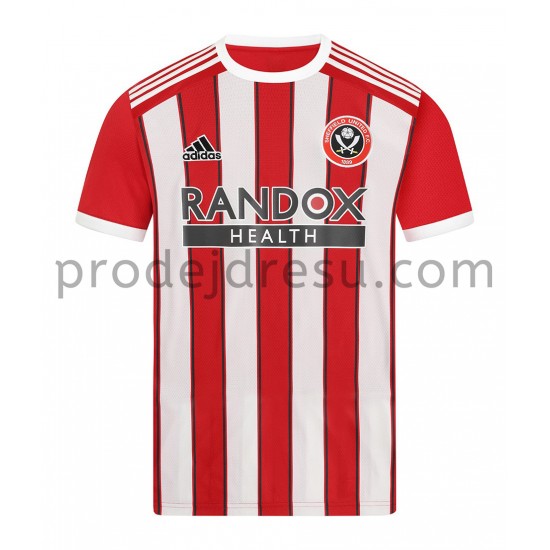 Sheffield United Dresy Fotbal Domácí 2021-2022 Krátký Rukáv