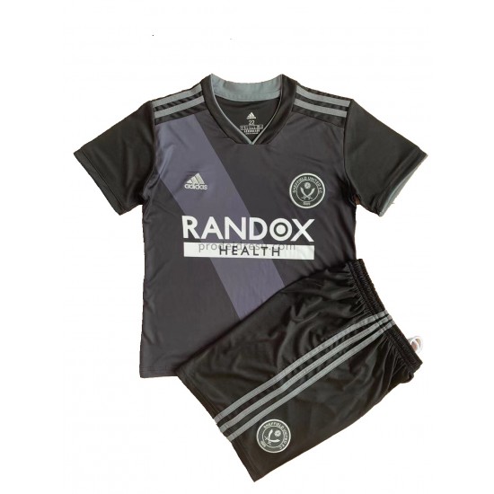 Sheffield United Dresy Fotbal Dětský Venkovní 2021-2022 Krátký Rukáv