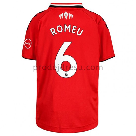 Southampton Dresy Fotbal Oriol Romeu 6 Domácí 2021-2022 Krátký Rukáv