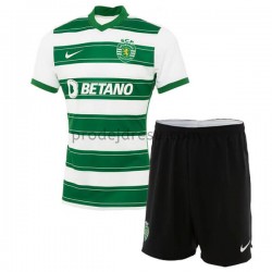 Sporting CP Dresy Fotbal Dětský Domácí 2021-2022 Krátký Rukáv