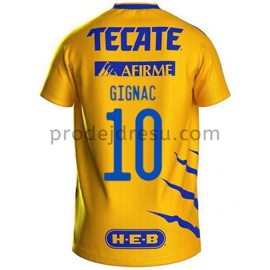 Tigres UANL Dresy Fotbal Andre-Pierre Gignac 10 Domácí 2021-2022 Krátký Rukáv