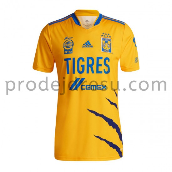 Tigres UANL Dresy Fotbal Domácí 2021-2022 Krátký Rukáv