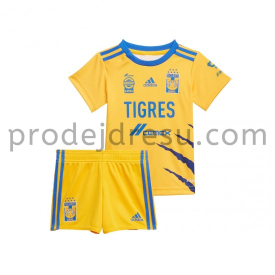 Tigres UANL Dresy Fotbal Dětský Domácí 2021-2022 Krátký Rukáv