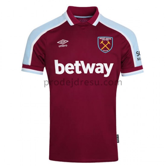 West Ham United Dresy Fotbal Domácí 2021-2022 Krátký Rukáv
