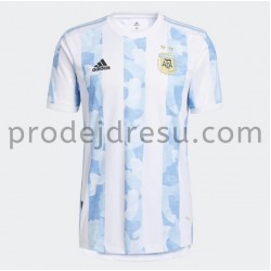 Argentina Dresy Fotbal Domácí 2021 Krátký Rukáv