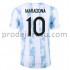 Argentina Dresy Fotbal Maradona 10 Domácí 2021 Krátký Rukáv