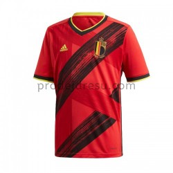 Belgie Dresy Fotbal Domácí ME 2020 Krátký Rukáv