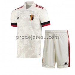 Belgie Dresy Fotbal Dětský Venkovní ME 2020 Krátký Rukáv