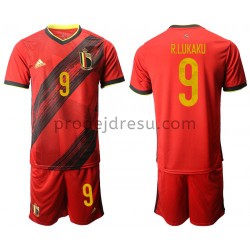 Belgie Dresy Fotbal Romelu Lukaku 9 Domácí ME 2020 Krátký Rukáv