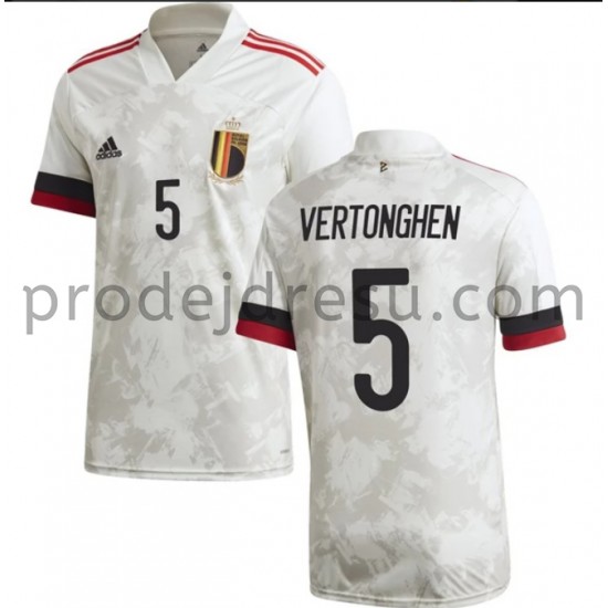 Belgie Dresy Fotbal Vertonghen 5 Venkovní ME 2020 Krátký Rukáv